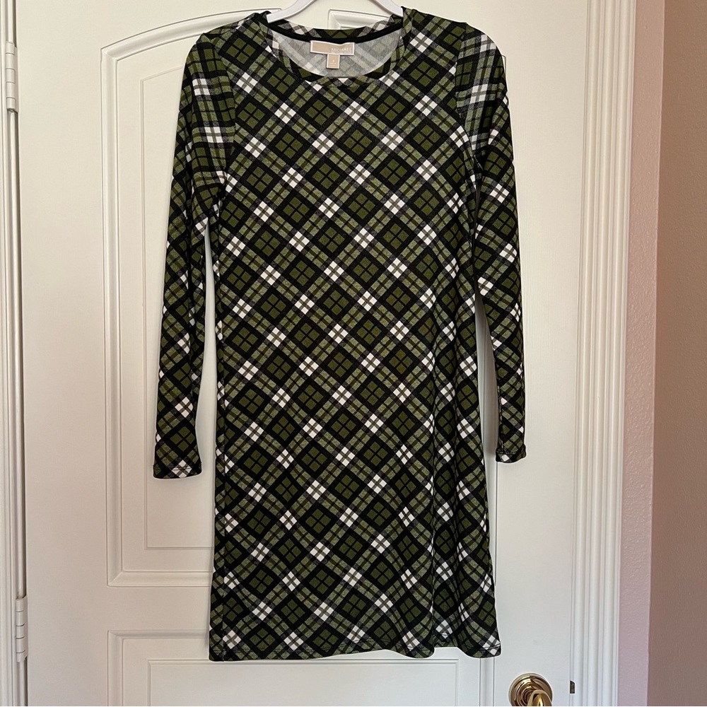 ⭐️ Michael Michael Kors Plaid Mini Dress